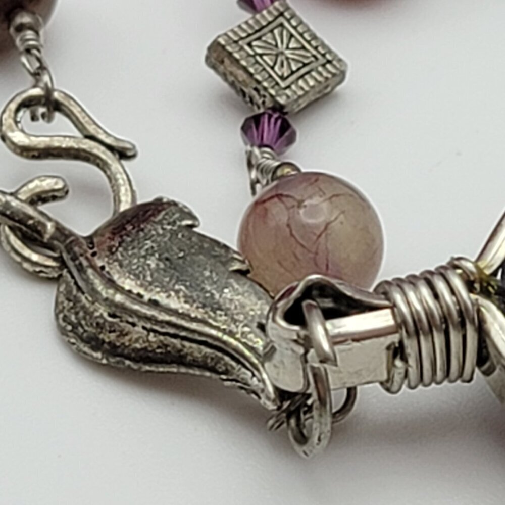 Handcrafted Brutalist Amethyst Statement Pendant … - image 6